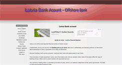 Desktop Screenshot of latviabankaccount.com