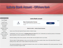 Tablet Screenshot of latviabankaccount.com